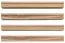 Profili in legno di faggio naturali per mobili TV | Set 4 pezzi | Perfetta armonia e personalizzazione