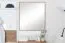 Specchio moderno "Manase" 14 | Rovere marrone e bianco lucido | 81 x 63 x 2 cm