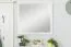 Specchio decorativo Falefa 16 | Avorio elegante | 70 x 77 x 4 cm | Design contemporaneo per ingresso