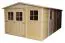 Casetta da giardino prefabbricata con tetto a capanna “Colonia” - 500 cm x 300 cm (l x l) - incl. cartone catramato