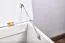 Cassapanca in pino massello bianco 181 | 50 x 87 x 46 cm | Design moderno e robusto