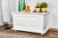 Cassapanca in pino massello bianco 181 | 50 x 87 x 46 cm | Design moderno e robusto