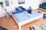 Letto super king 200x200 cm | Faggio massello laccato bianco | Easy Premium Line K4 | Montaggio rapido