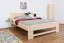 Letto francese faggio massello naturale 110A | Rete a doghe inclusa | 140 x 200 cm | Design moderno