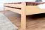 Letto super king size "Easy Premium Line" K4 in faggio massello naturale, 200 x 200 cm