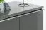 Vetrinetta Vaitele 22 antracite lucido/noce | 117 x 92 x 40 cm | Design moderno, LED, Soft Close