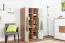 Vetrina "Manase" 05 | Rovere marrone e bianco lucido | 150 x 77 x 41 cm | Design moderno e funzionale