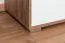 Vetrina "Manase" 05 | Rovere marrone e bianco lucido | 150 x 77 x 41 cm | Design moderno e funzionale
