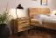 Letto matrimoniale king size Kumeu 02 | Rovere massello selvatico oliato | 180 x 200 cm | Design elegante