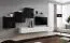 Pensile moderno Balestrand 150 | Nero/Bianco | 150 x 330 x 40 cm | Apertura push-to-open