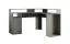 Scrivania angolare "Aegina" 02 grigio | 1 anta | Supporto monitor | Bordi ABS | 89 x 139 x 139 cm