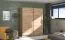 Armadio scorrevole "Kule" 01 | Rovere Artisan | 2 ante | 6 scomparti | 210 x 179 x 62,5 cm