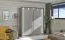 Armadio scorrevole Kule 02 grigio grafite | 6 scomparti | 1 barra appendiabiti | 210 x 179 x 62,5 cm