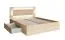 Letto matrimoniale Almopia 05 | Rovere Sonoma | 1 cassetto | Illuminazione LED | 160 x 200 cm