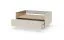 Tavolino da salotto "Manouba" 06, color beige/rovere Cremona, 2 cassetti, 1 ripiano, funzione "push-to-open", 96 x 67 x 43 cm