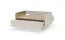 Tavolino da salotto "Manouba" 06, color beige/rovere Cremona, 2 cassetti, 1 ripiano, funzione "push-to-open", 96 x 67 x 43 cm