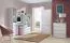 Cameretta completa 6 pezzi bianca con scrivania e contenitori | Set E Alard | Design moderno