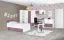 Scaffale per cameretta "Koa" 06 | Bianco e viola | 203 x 50 x 42 cm | Ampio spazio e stile moderno