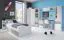 Armadio angolare cameretta Floreffe 02 | Bianco e rovere bianco | 190 x 90 x 90 cm | Ante battenti, moderno, salvaspazio