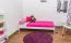 Letto singolo "A9", pino massiccio, laccato bianco, incl. rete a doghe - 90 x 200 cm