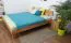 Letto futon matrimoniale in rovere massello oliato | Design moderno | 180 x 200 cm | Wooden Nature 01