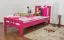 Letto singolo Easy Premium Line K8 | Faggio massello rosa | 90 x 200 cm | Design moderno | Montaggio rapido