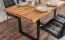 Tavolo pranzo in faggio massello oliato | Piano liscio | 140 x 90 cm | Design moderno | Wooden Nature 411