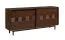 Credenza Inginele 01 in noce | 4 cassetti pratici | 2 ante scorrevoli ammortizzate | 81 x 183 x 48 cm | 6 vani, 3 ripiani