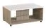 Arredo soggiorno completo Idos | Bianco, grigio rovere, nero | Vetro Parsol | Vetrine, mobile TV, cassettiera, tavolino