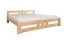 Letto king size "Milo" 39, pino massello, incl. rete a doghe, finitura naturale - 180 x 200 cm (l x l)