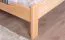 Letto matrimoniale extra lungo 160 x 220 cm | Faggio massello naturale | Design moderno e robusto