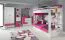 Armadio cameretta "Felipe" 04 rosa/bianco | Design moderno | 190 x 45 x 40 cm | 3 cassetti | 1 anta