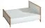 Letto matrimoniale Panduros 13 | Bianco pino & rovere marrone | 160 x 200 cm | Design moderno