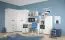 Armadio angolare "Benjamin" 20, bianco - 236 x 86 x 86 cm (h x l x p)