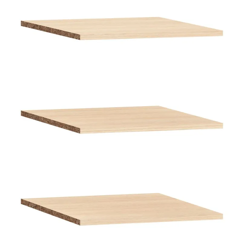 Set 3 ripiani per armadio Aegir 01 & 02 | Design Japandi moderno | Rovere naturale