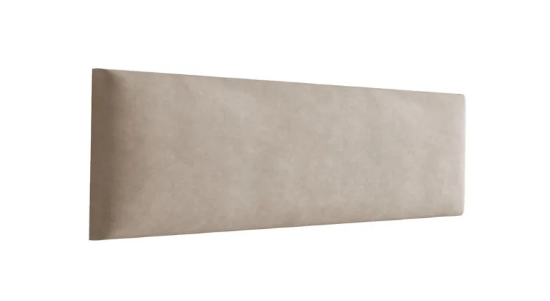 Pannelli imbottiti per tappezzeria | Set 10 pezzi | Velluto marrone chiaro | 60 x 15 cm