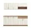 Cucina "Smali" 01, rovere Artisan / rovere bianco, 1 cassetto, bordi in ABS, larghezza 200 cm