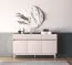 Madia "Humboldt" 05, color cashmere/rovere Cremona, gambe: metallo, 3 ante, 3 cassetti, Sistema "Soft-Close", 154 x 40 x 85 cm