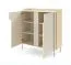 Soggiorno completo - Set A "Beringen", 4 pezzi, color rovere Mavelie/Macadamia, gambe: metallo, sistema "push to open"