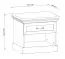 Comodino Badile 21 | Pino bianco e marrone | 50 x 57 x 40 cm | Stile country elegante