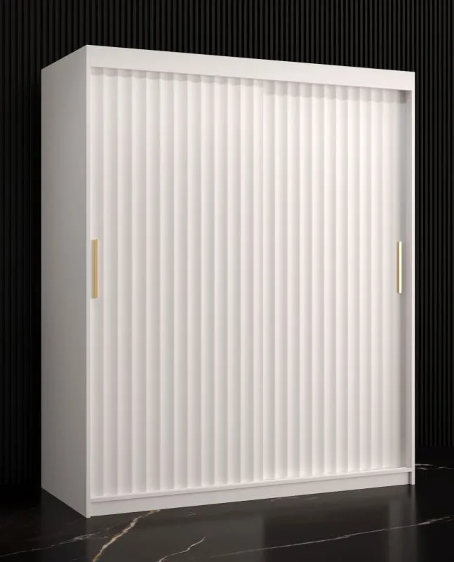 Armadio Balmenhorn 57 bianco opaco | 200 x 150 x 62 cm | 5 scomparti, 2 barre appendiabiti