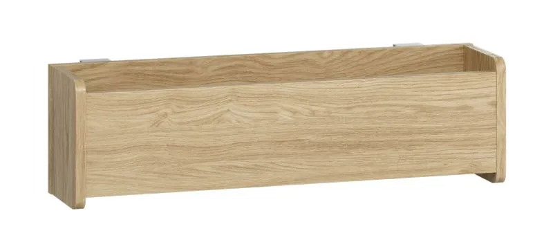 Contenitore laterale per letto "Mirinay", color rovere, 70 x 17 x 20 cm
