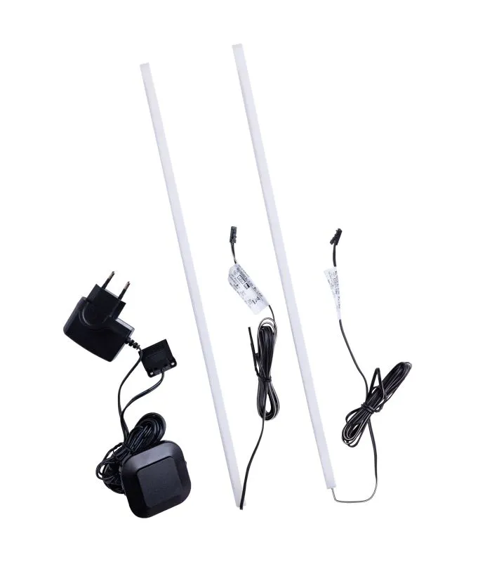Illuminazione LED per mobili TV | Eleganza nera | Atmosfera moderna | Facile installazione