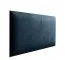 Pannelli imbottiti per tappezzeria 50 x 30 cm | Set 10 pezzi | Velluto blu scuro | Facili da pulire