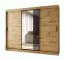 Armadio con ante scorrevoli | 10 scomparti | Colore: rovere Artisan | 2 aste appendiabiti | Lavorazione di alta qualità | Armadio | 250 x 62 x 200 cm | Anta a specchio decorativa