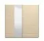 Armadio "Mitrovica" 01, color rovere chiaro, 1 anta a specchio, 2 scomparti, 2 barre appendiabiti, bordi in ABS, 220 x 61 x 217,5 cm