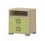 Cameretta - Comodino "Benjamin" 07, faggio / verde oliva - 50 x 44 x 37 cm (h x l x p)