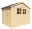 Casetta da giardino prefabbricata Münster 02 incl. pavimento, legno grezzo - spessore 19 mm, SU: 3,1 m²