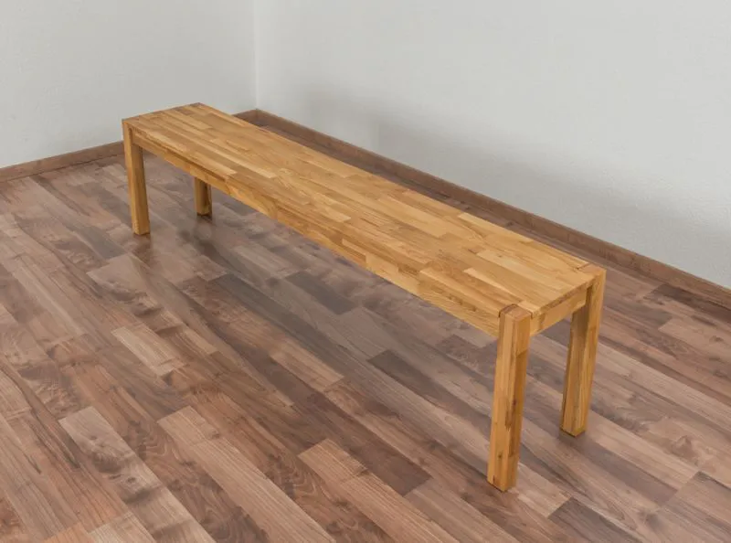 Panca in rovere massello "Wooden Nature" 134 | 180 x 33 cm | Design moderno | Colore naturale
