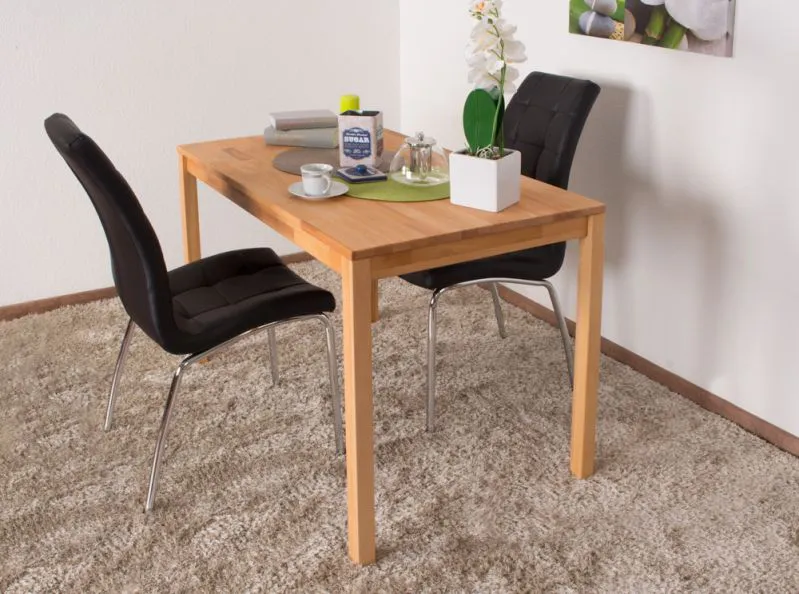 Tavolo da pranzo Wooden Nature 118 | Faggio massello oliato | 110 x 70 cm | Design moderno